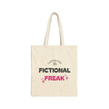 Tote Bag — "Fictional Freak" Canvas Book Lover Tote